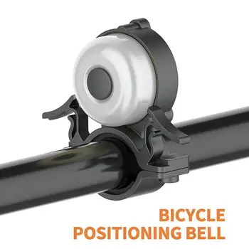 Campainha de bicicleta Para Airtag Titular Suporte Anti-Roubo Escondido Ar Tags Bell Estilo Clássico Som Claro de Bicicleta Acessórios H0B0