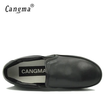 CANGMA Marca de Luxo da Itália Designer de Sapatos Casuais Loafer Homens Slip On Preto Calçado Tênis Sapatos de Lazer Masculino