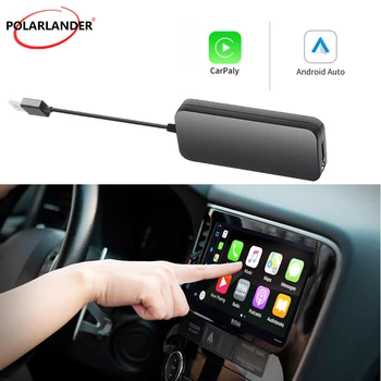 Carplay Módulo Wifi Android automática da temperatura ABS USB Original do carro de Bluetooth com Fio para sem Fio Linha/sem Fio Carplay/Android Auto Mapa