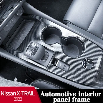 Carro de Controle Central do Painel Adesivo Para Nissan X-TRAIL de 2022 Interior Filme ABS Decorativos Acessórios de Proteção Preto