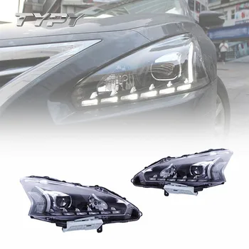 Carro de Farol de Xenon Modificado de Cabeça LED Lâmpada de Luz de Cabeça de Luzes Diurnas Para Nissan Teana Altima 2013-2015