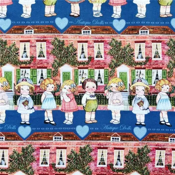 Casa grande de tomate boneca de tecido de algodão manta de Retalhos de Costura, Quilting diy camisa de roupas de criança artesanal em patchwork Material
