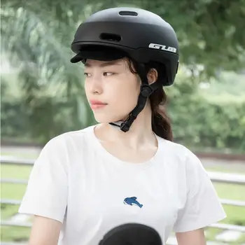 Cidade asiática viajante a cavalo Proteção capacete homens mulheres elétrico da bateria da bicicleta de segurança chapéu de verão skate, Capacete de Segurança