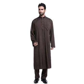 Clomplu Jubba Thobe Muçulmano Abaya Kaftan Islâmica Roupas Para Homens Muçulmanos Vestido De Abaya Dubai Manga Longa Árabe Roupas De Homens