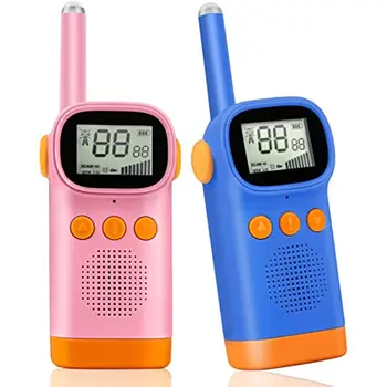 Crianças walkie-talkie recarregável, adequado para acampar ao ar livre jogos de aniversário, presente de Natal