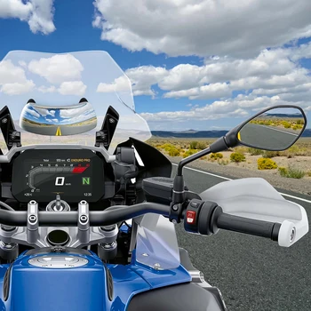 De 180 Graus Motocicleta Ponto Cego do Espelho Retrovisor Anti-reflexo de Ângulo Amplo de Segurança Auxiliar de Espelho de Vista Traseira