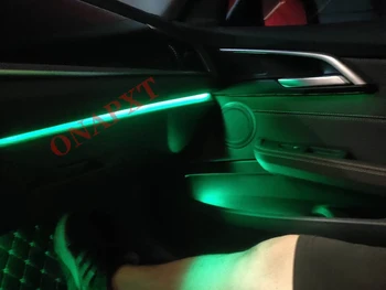 De controle de APLICATIVO Carro Luminoso do Diodo emissor de Luz Ambiente Para o BMW X1 F48 2015-2022 Painel da Porta Painel Pés Atmosfera da Lâmpada