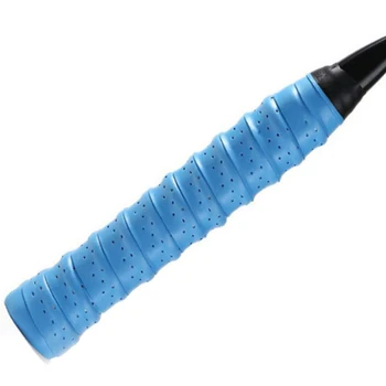 Engrossar Badminton Sweatband de Perfuração Anti-derrapante Respirável Quilha Mão de Cola Pegajosa Raquete de Tênis de Peixe Gel de Borracha