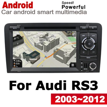 Estéreo Sistema Android Carro DVD GPS Navi Mapa Para Audi RS3 8P 2003~2012 MMI 2 DIN, leitor de multimídia de rádio, Sistema wi-Fi