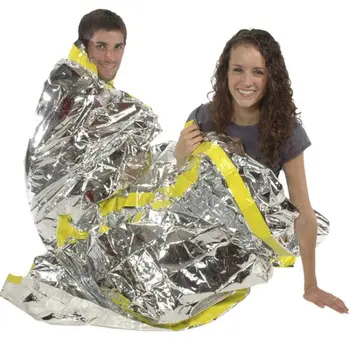 exterior primeiros socorros cobertor de emergência de socorro de isolamento para salvar a vida de radiação de isolamento térmico sacos de dormir