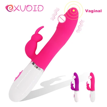 EXVOID Vibrador Vibrador para a mulher AV Vara Femme G Spot Massagem Masturbador Vaginal Estimulador de Clítoris Produtos para Adultos Coelho vibrador