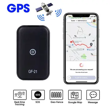 Gf21 em tempo Real Mini Localizador de Gps, wi-Fi Alarme Gravador de Condução de Veículos Pessoais Alarme Sos Anti-Dispositivo perdido