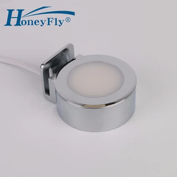 HoneyFly Patenteado Espelho do DIODO emissor de Luz 220V 2W do DIODO Emissor de luz de Clip-Montado, casa de Banho Quarto Espelho, Lâmpada Indoor de Muito Fácil Instalação