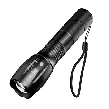 Impermeável igh Lumen Lanterna Tática Zoomable Portátil Resistente ao Luz Melhor Acampamento Outdoot de Emergência