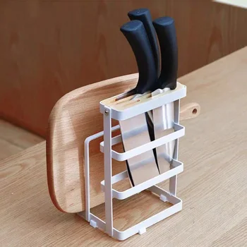 Japonês Domésticos, Material De Cozinha Faca Racks De Armazenamento Tábua Tábua De Corte Rack De Pano De Acabamento Rack