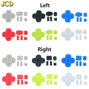 JCD de Borracha de Silicone Botão Para Nintend Mudar NS Alegria-Con Esquerda para a Direita Condutor Controlador de Botão Almofada Kit Para JoyCon de Substituição