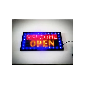 LED de Sinal Aberto para Negócios - 19x de 10 polegadas (Tamanho Grande) Abra o Sinal de Néon Aberto Assinar