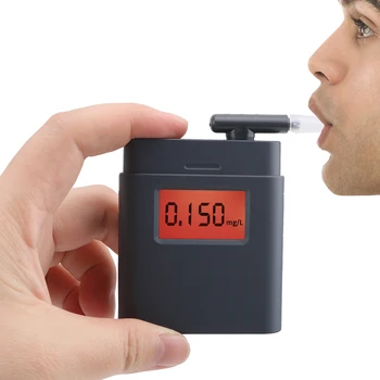 LEEPEE Respiração Analisador de Bafômetro Álcool Detector Digital Profissional Verificador do Álcool da Respiração