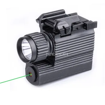 M008G 2 em 1 Ponto Verde Mira a Laser + LED Caça de Arma a Laser de luz Tático 250 Lúmen Arma Luz da Tocha da Lanterna elétrica Para Arma Pistola