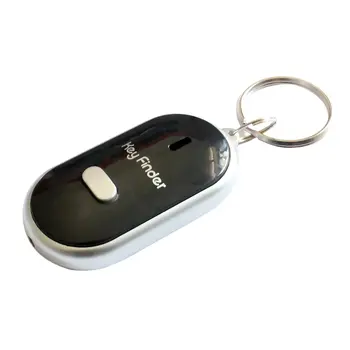 Mini Apito Anti Perdido KeyFinder Alarme Carteira Pet Tracker Inteligente Piscar de Apitar Remoto Chaveiro Localizador Tracer Key Finder + LED