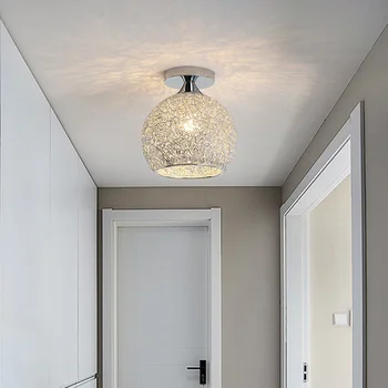 Moderna LED Ilumina-se Para a Sala de estar, Corredor de Alumínio Exclusivo Processo de Tecelagem Padrão de Abajur Decoração de Casa de Lâmpada de Teto