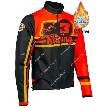 Moto nova jaquetas de Motocross Off Road de moto Racing Team Jaqueta de Treino de Outerwear Fechamento com Zíper Manter aquecido 2 bolsos