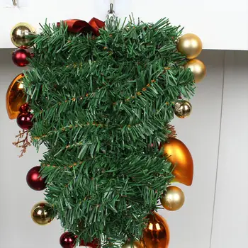 Muito Plástico atraente de Natal Verde Pinheiro Guirlandas de Ornamento para o Feriado de Natal Pingente de Coroa de Natal