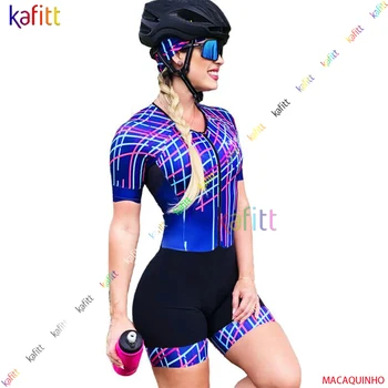 Mulheres de Ciclismo Triatlo Jersey 2022 Macacão Verão Macacão Curto Com Gel