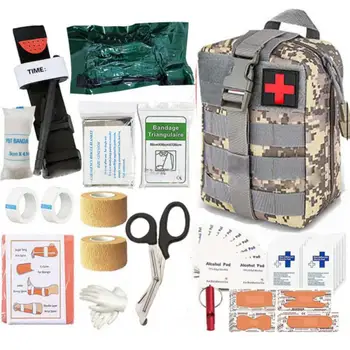 Multi funcional e br Táticas de Sobrevivência, Kit de Primeiros Socorros Acampamento Equipamento de Sobrevivência Mochila de Emergência Médica Militar Torniquete Curativo