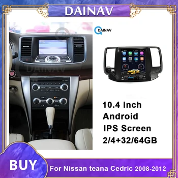 Multimídia para carro de som estéreo para-Nissan teana Cedric 2008-2012 Tesla estilo de carro Android autoradio de Navegação GPS leitor de DVD
