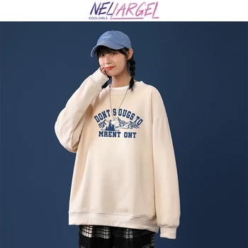 NELLARGEL Mulheres Y2k Japonês Streetwear Inverno Hoodies 2022 Feminino Causal coreano Moda Vintage Camisolas de Menina Hip Hop Capuz