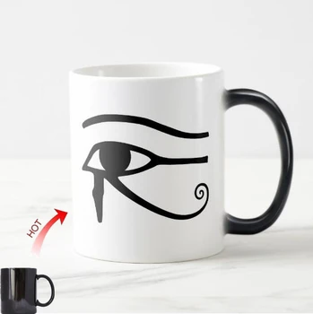 Novidade Egito Olho de Horus Caneca de Café Xícara de Chá de Engraçado, Criativo Étnica Símbolo Egípcio de Presentes de Aniversário Única Antigo Egito Canecas
