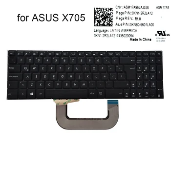 Novo latina Noruega teclado de laptop com luz de fundo para ASUS VivoBook 17 N705 F705 X705MA X705 MB X705F X705U X705QR 0KNB0 6601LA00