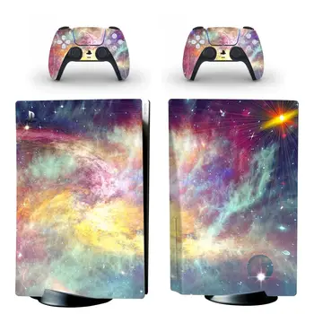 Novo padrão de design de etiquetas Para Playstation 5 céu Estrelado espaço universo PS5 pele adesivos