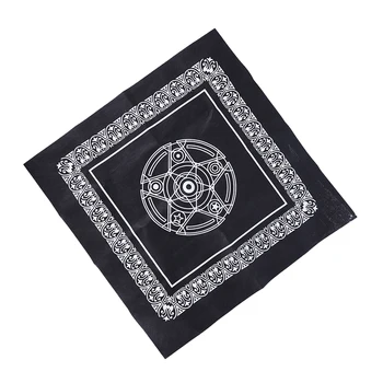 Não-tecido de Pentagrama Tarô, Jogo de Cartas de Jogar Toalha de mesa, Jogo de Tabuleiro Têxteis Tarôs Tampa de Tabela 49*49 cm