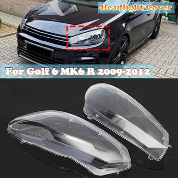 O Farol do carro Shell Farol de Substituição de Lentes Auto Transparente Abajur Para VW Golf 6 MK6 R 2009-2012