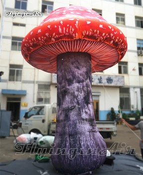 Palco de concertos de Desempenho Inflável Gigante Cogumelo 5m Exterior Explodir Guarda-chuva Cogumelo Réplica Para a Festa de Dança Decoração