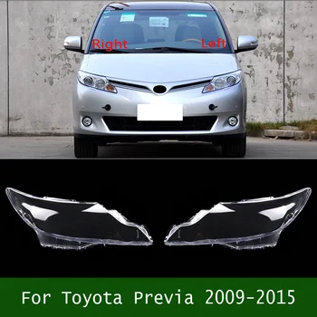Para A Toyota Previa 2009-2015 Farol Dianteiro Tampa Transparente Da Lâmpada Do Farol Shell Lente De Acrílico Substituir Original Abajur