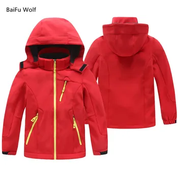 Para crianças de Inverno de Lã Casacos Softshell Crianças Desporto Coats Exterior Menina Menino Camping Caminhadas Trekking Blusão 2021