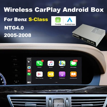 Para Mercedes Classe S W221 sem Fio Carplay caixa de Interface S280 s320 s350 s500 s600 s400 Multimídia da Apple Android Auto Carplay