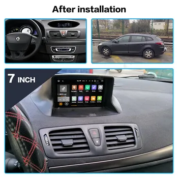 PARA Renault Megane 3 Fluence 2009-2015 Carro Jogador de Navegação GPS 128GB Android Auto-Rádio Estéreo Chefe da Unidade de Gravador de Áudio