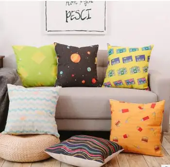 Pastoral estilo de algodão impresso capa de almofada fronha decoração de Casa de cabeceira, travesseiro Escritório sofá jogar travesseiro capa