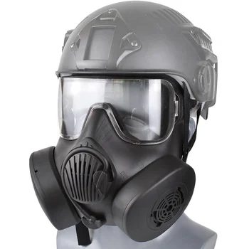 Proteção Tático Respirador, Máscara facial Máscara de Gás para Airsoft Tiro de Caça a Cavalo CS Jogo Cosplay de Proteção