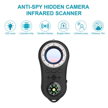 S100 Scanner Detector de Infravermelho Portátil Hotel Anti-sneak Anti-espionagem Anti Detector de Câmera GPS GSM Rastreador Localizador