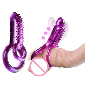 Sex Shop Pênis Brinquedos Clitóris Vibradores Para As Mulheres Do Clitóris Estimulador Duplo Anel De Galo Macho Vibrador Strapon Bala Massageador
