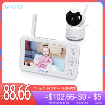 Smonet Câmera sem Fio do IP do CCTV da Smart Home Baby Monitor HD de 2MP Com 5 Polegadas de Tela LCD da Câmera de Vigilância de Segurança de Proteção de