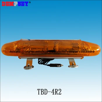 TBD-4R2 ,Xenon Estroboscópica Mini Lightbar, 0,6 M de Comprimento Jateamento Flash Lightbar,DC12/24V Âmbar luzes de Advertência de caminhão,Magnético instalar