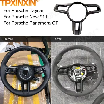 TPXINXIN Car Multimedia Função de Volante Tecla Botão de Controlo Botão Para a Porsche Taycan Novo 911 Panamera GT Racing Assistida