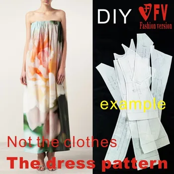 Vestuário de DIY, O vestido de Vestidos de Costura, corte de Padrão de desenho de Vestido das Mulheres de Costura Modelo BLQ-41