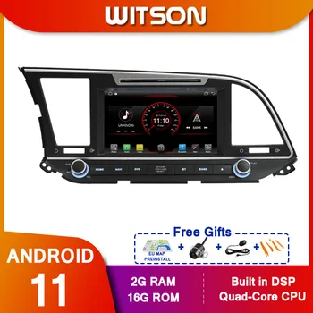 WITSON auto-rádio multimédia leitor de dvd 2 DIN android 11 Para HYUNDAI ELANTRA 2016 gps de navegação estéreo DSP de vídeo C
